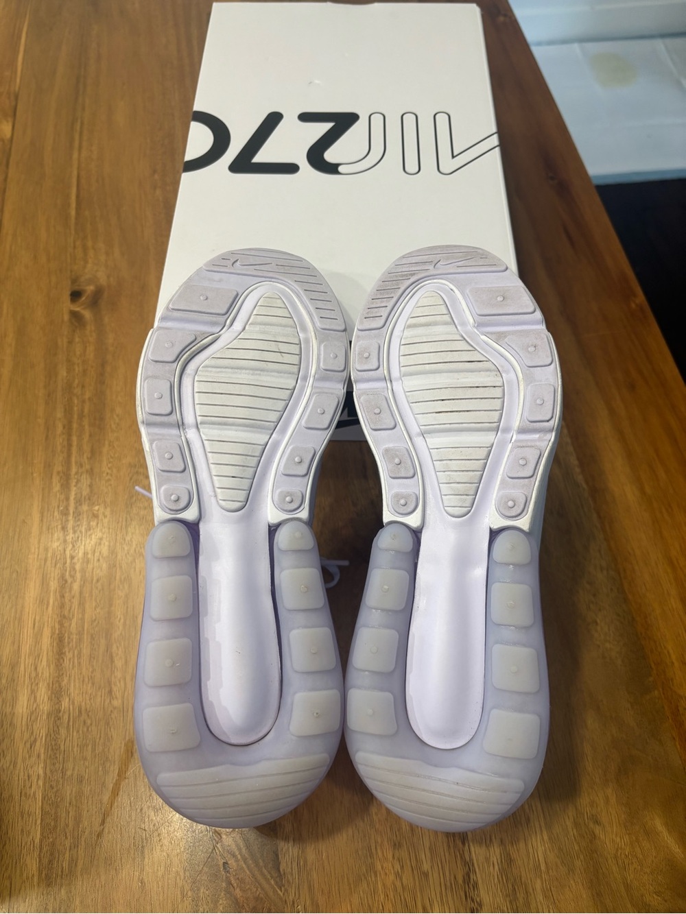 Nike Air Max 270 Amethyst Tint/White Casual Sneakers - Picture 5 of 6